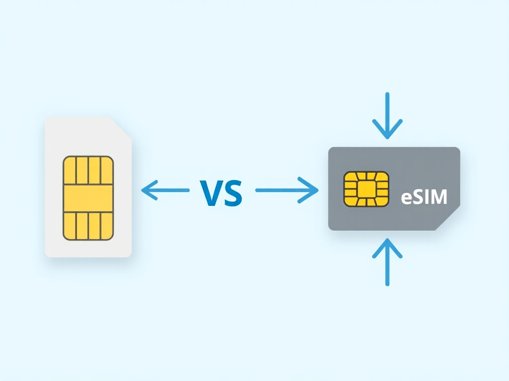 Comparación entre SIM tradicional y eSIM